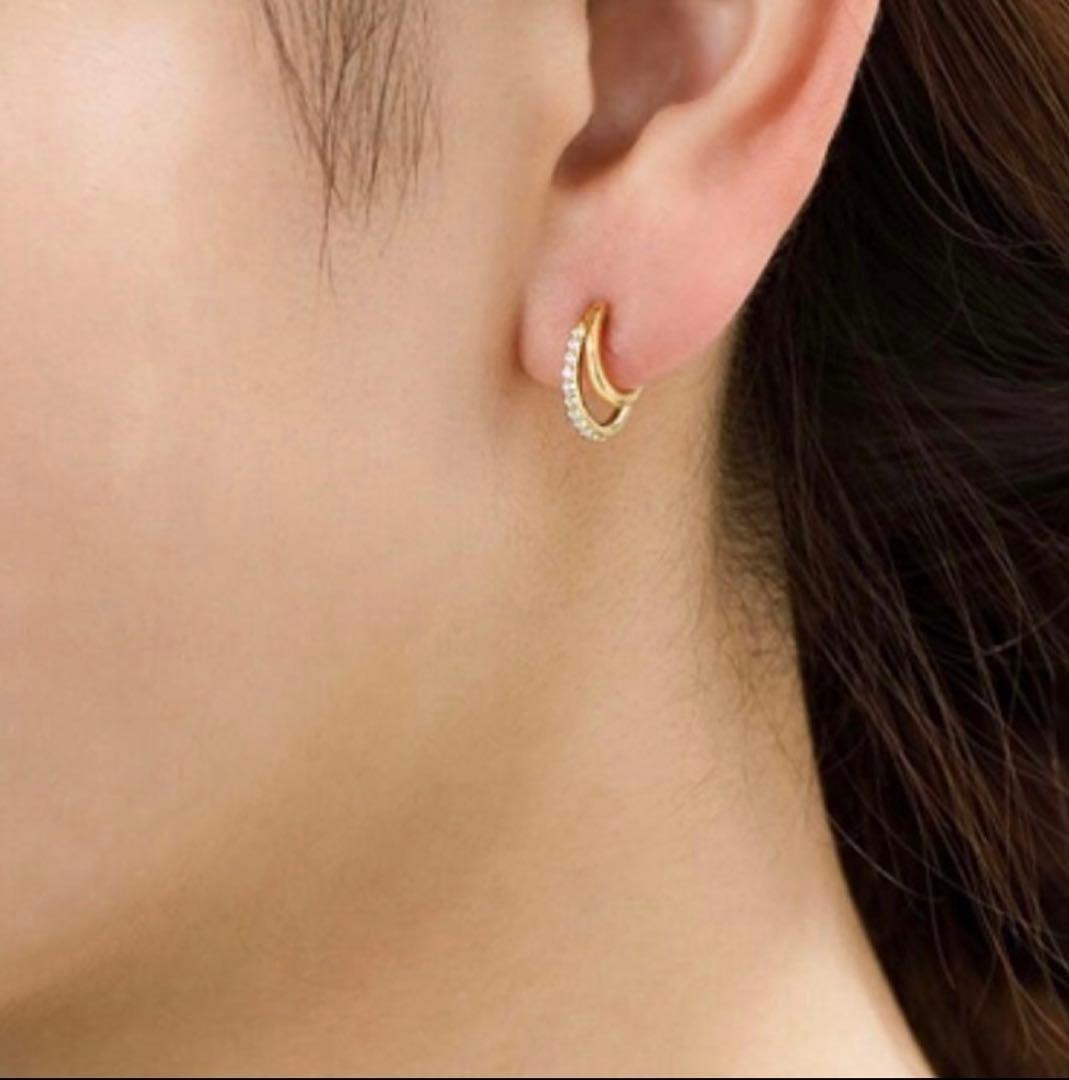 4℃ イエローゴールド　ピアス