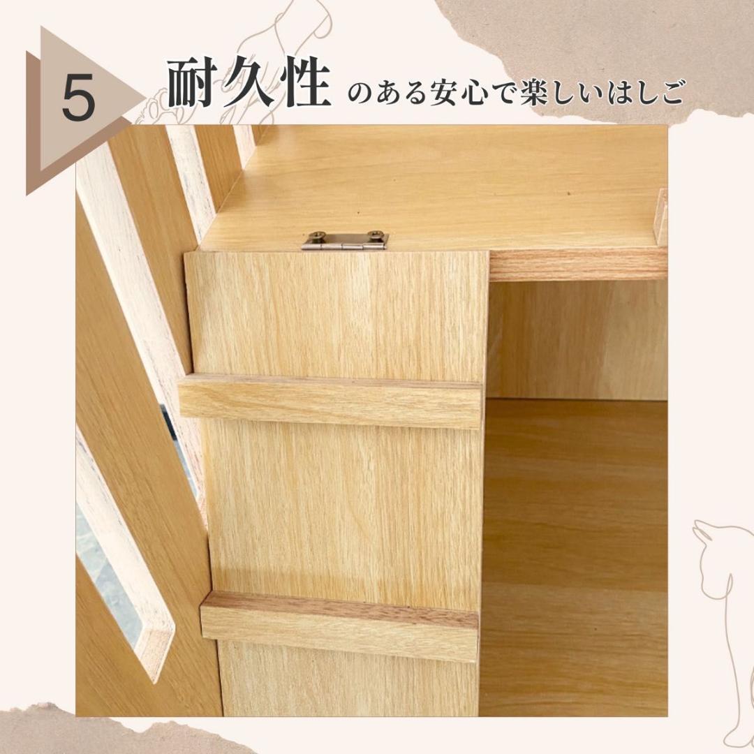 猫 高級 ケージ 2段 木製 小さめ 3階建て キャットケージ　ペットケージ