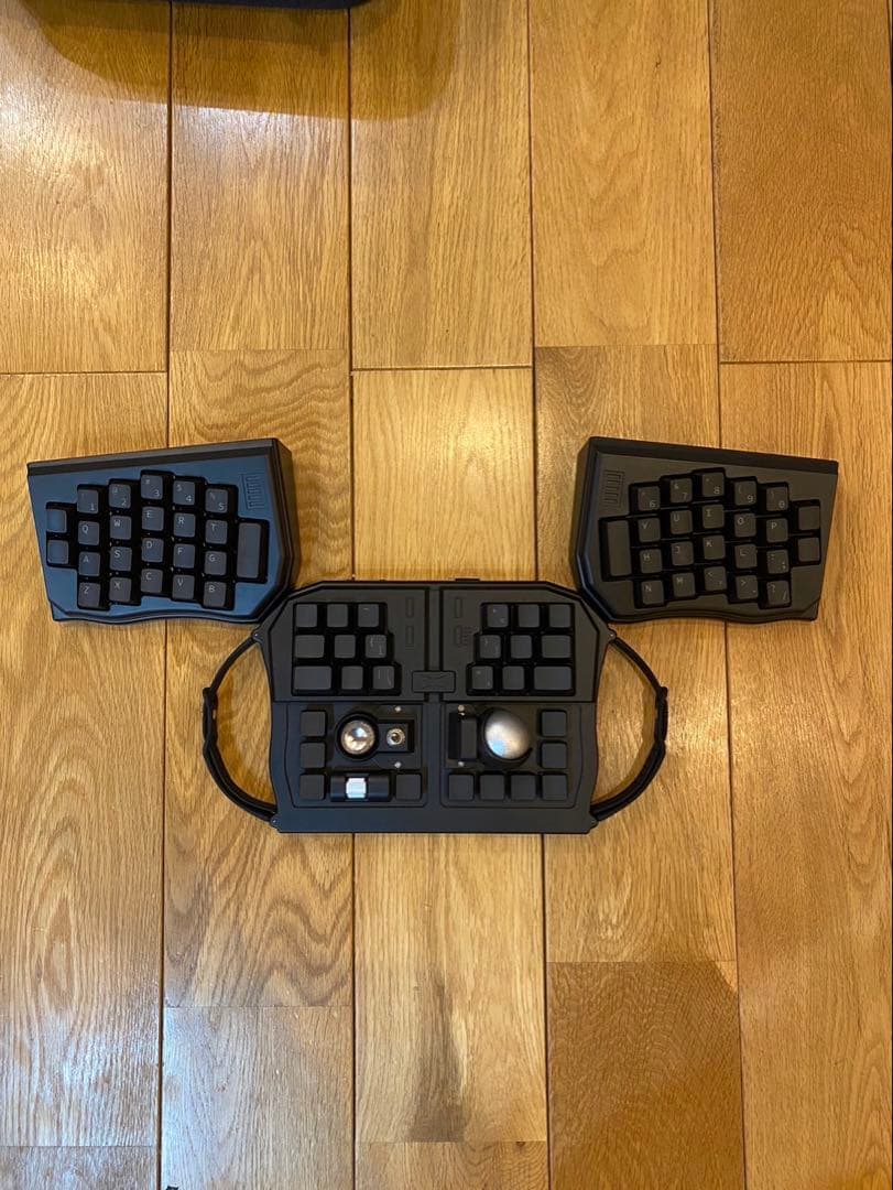 GraBSHELL キーボード 変形キーボード ブラック