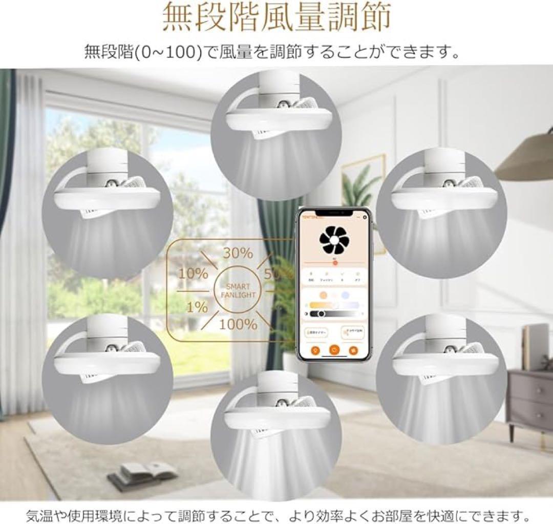 LEDシーリングファンライト サーキュレーター付き 8~12畳 遠隔操作