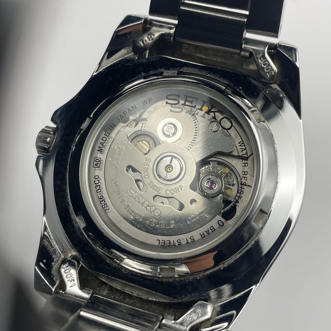 【美品】SEIKO5 自動巻き ダイバーズ 7S36-03C0 日本製