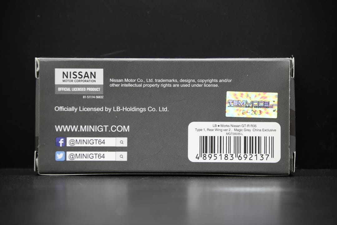 minigt / 1/64 LB★WORKS R35 “マジックグレー”