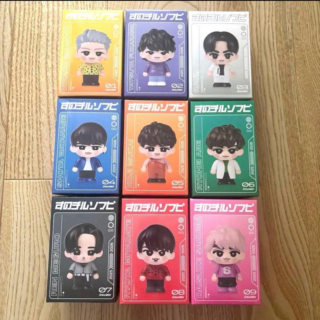 【期間限定】すのチル　ソフビ　Man ON　9体セット　コンプセット