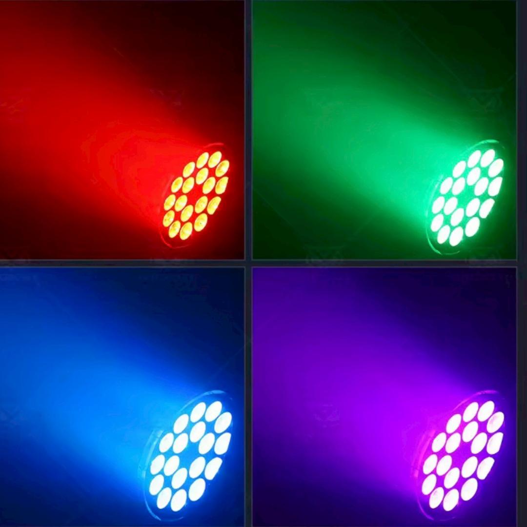 防水LEDパーライト 324w RGB+WA+UV 2台