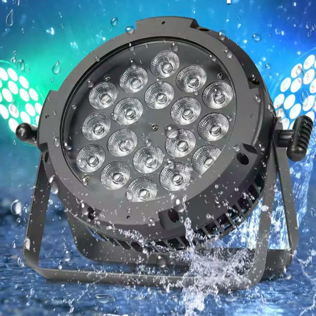 防水LEDパーライト 324w RGB+WA+UV 2台