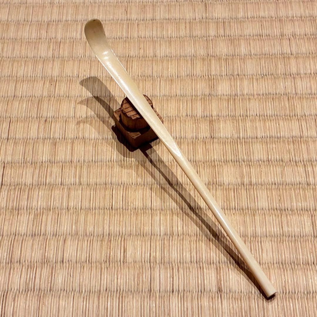 茶道具　節なし（げ）茶杓　16.5cm　時代物