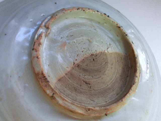 皿■染付 ホツ有り 古い中皿 砂高台 古玩 唐物 中国 古美術 時代物 骨董品■