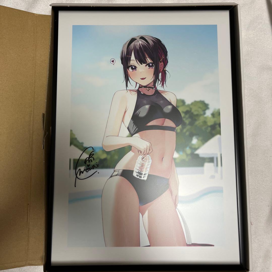 アサギ　直筆サイン入り　A3アクリルアート&グッズセット