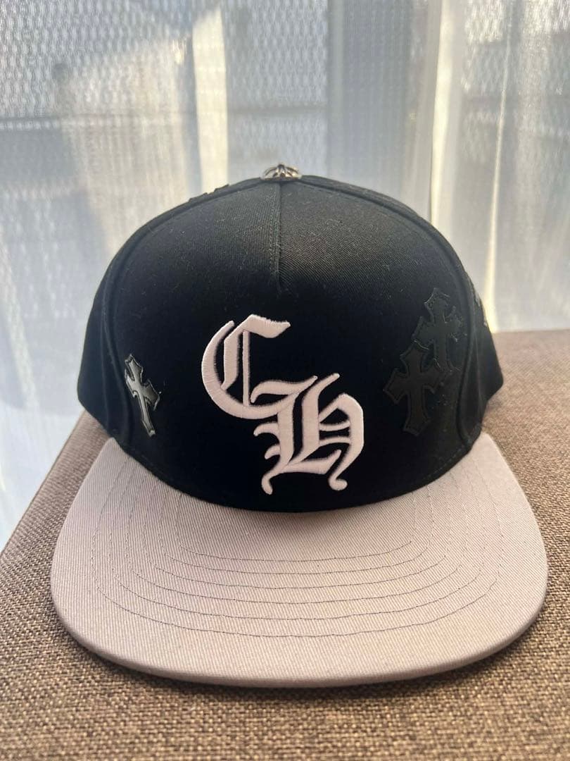 帽子 Chrome Hearts Black Cross Patch Cap.