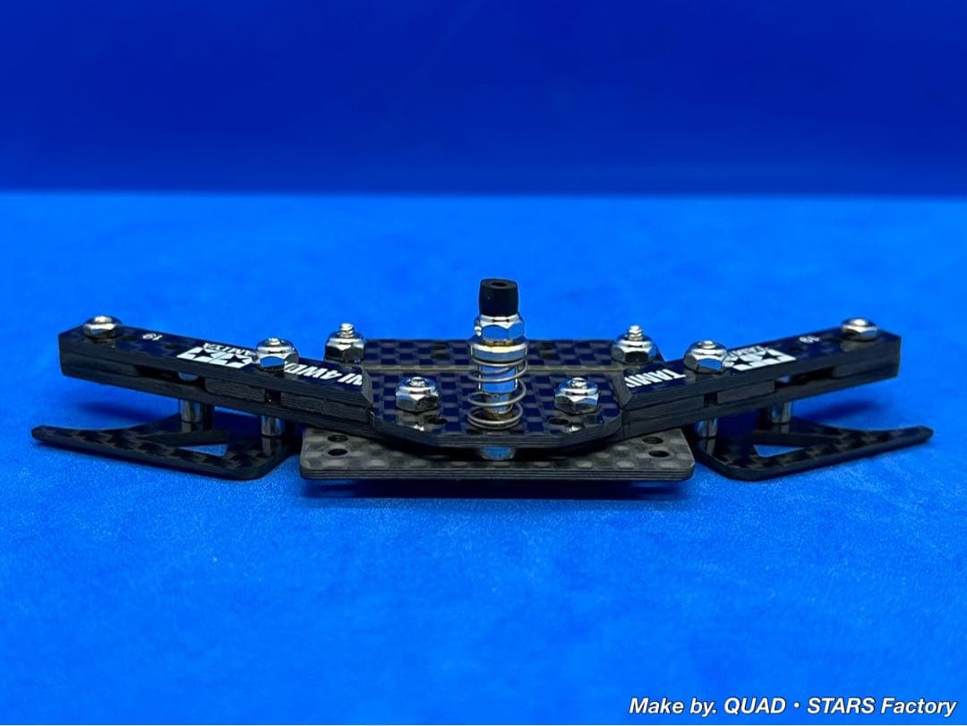 【ミニ四駆・MS用】2軸ATピボット＋フロント提灯＋1軸アンカー　フルカーボン