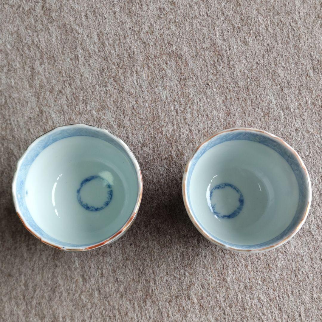 珍品！古伊万里　金魚そば猪口　2