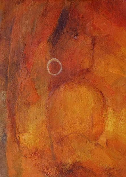 油絵 絵 絵画 インテリア 額付(黒) F4-051813 祈り 母子像