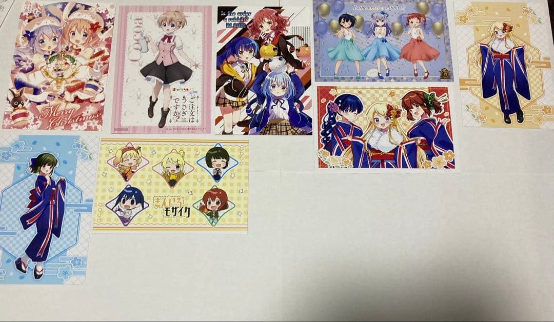 バラ売り可ごちうさなど　各種ポストカード・ブロマイド57枚