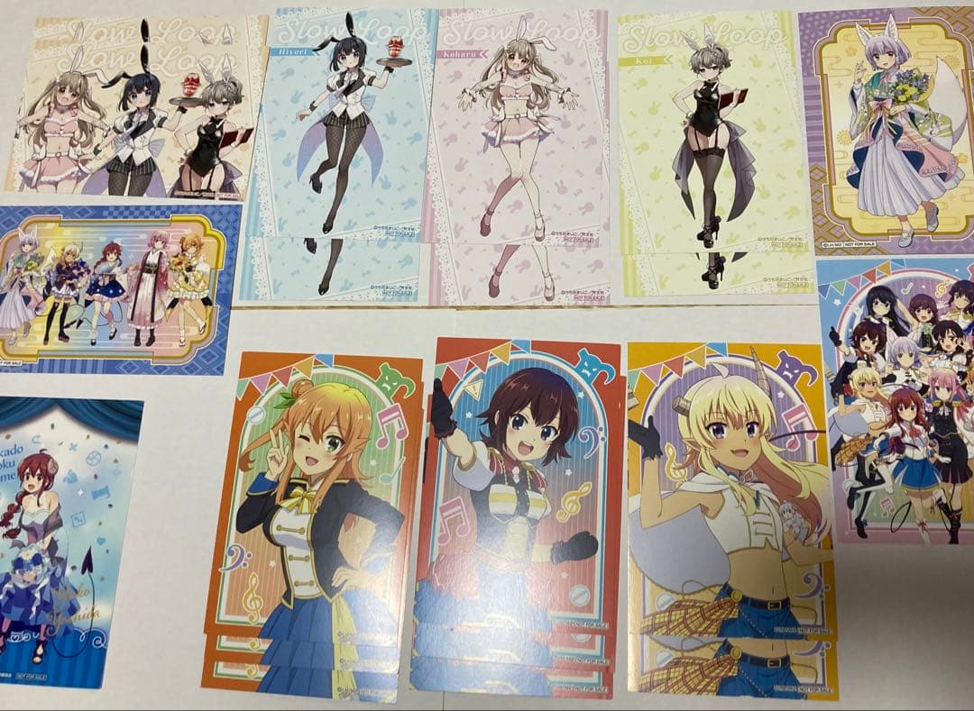 バラ売り可ごちうさなど　各種ポストカード・ブロマイド57枚
