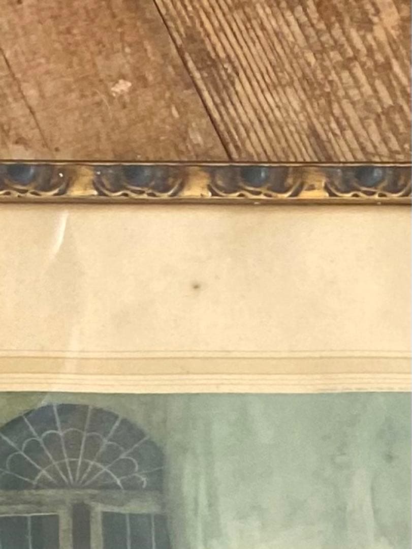 絵画 水彩画 アンティーク 額装 イギリス 1920年代 アールデコ