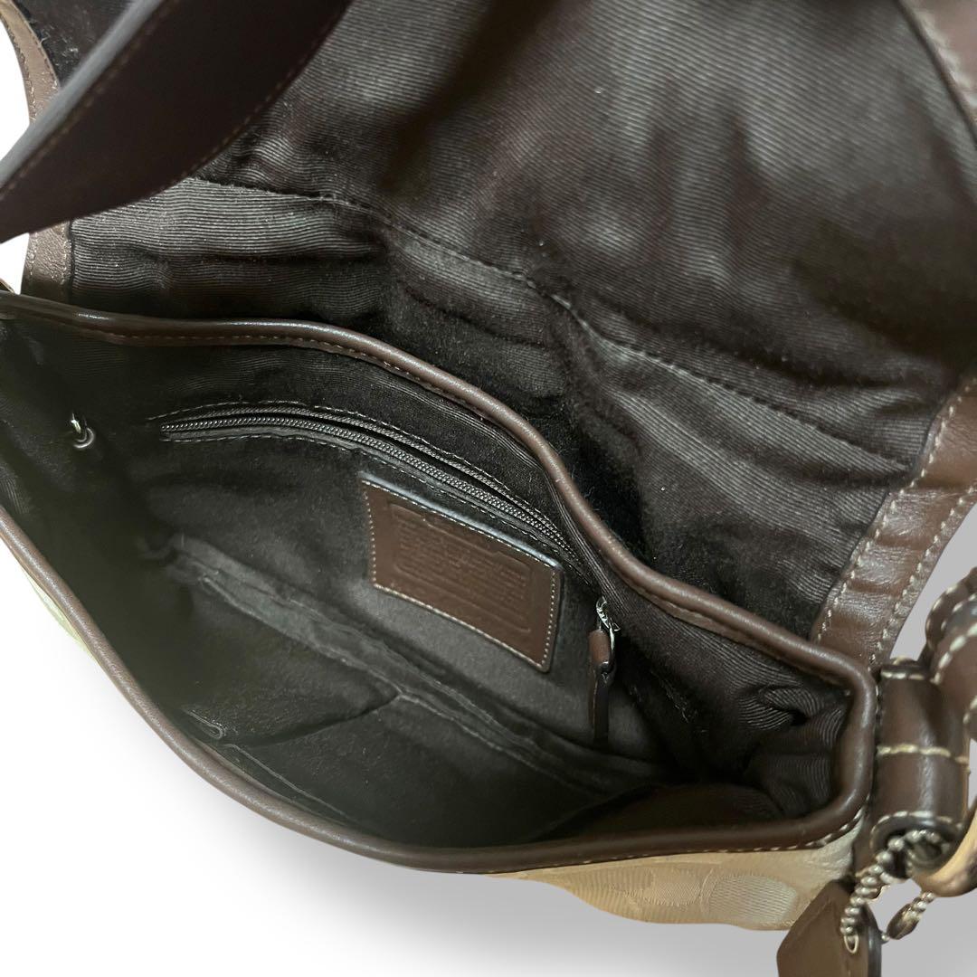 希少美品✨COACH ワンショルダー ソーホー シグネチャー 白　バッグ