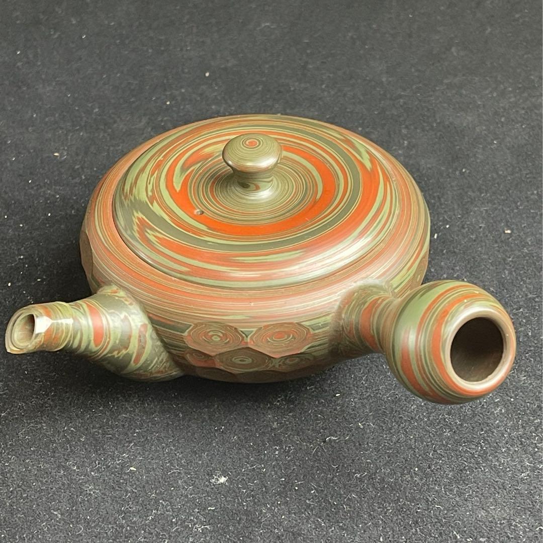 常滑焼　小西洋平　源心彩　練込　急須　茶道具　茶注　茶器