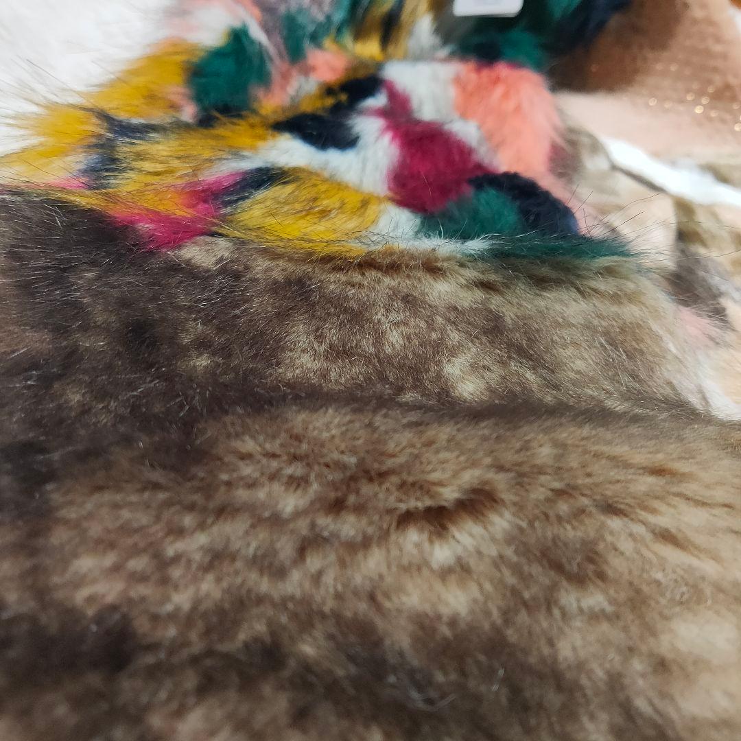 【新品タグ付き】tomoki yurita異素材ミックス スヌード リアルファー