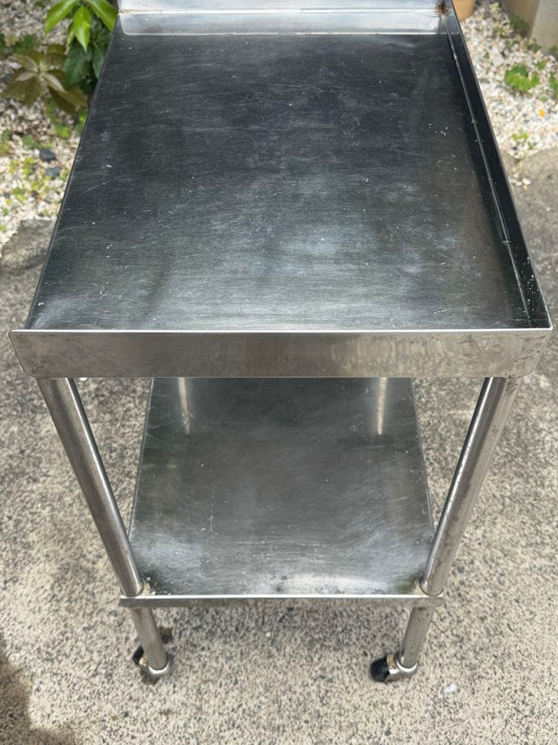 業務用 キャスター付き 作業台 調理台 500×355×700 厨房機材 飲食店