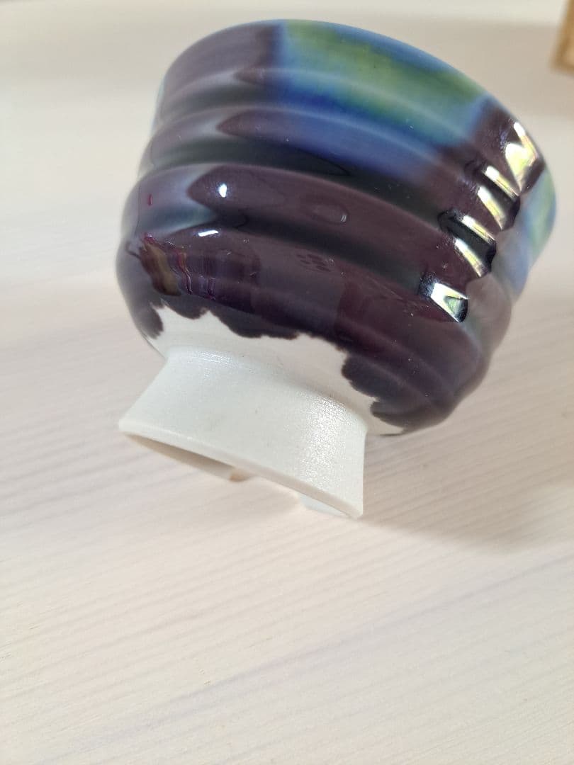 九谷焼徳田正彦 盃 三代目八十吉 人間国宝 ぐい呑み 酒器 共箱　御猪口