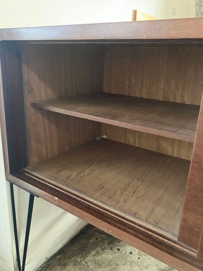 北欧ヴィンテージ風　サイドボード　アイアンレッグ