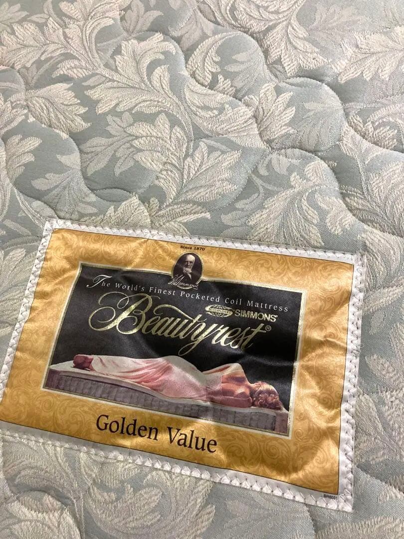 シモンズ　埼玉引取可　シングルベッド&マットレス　ゴールデンバリュー