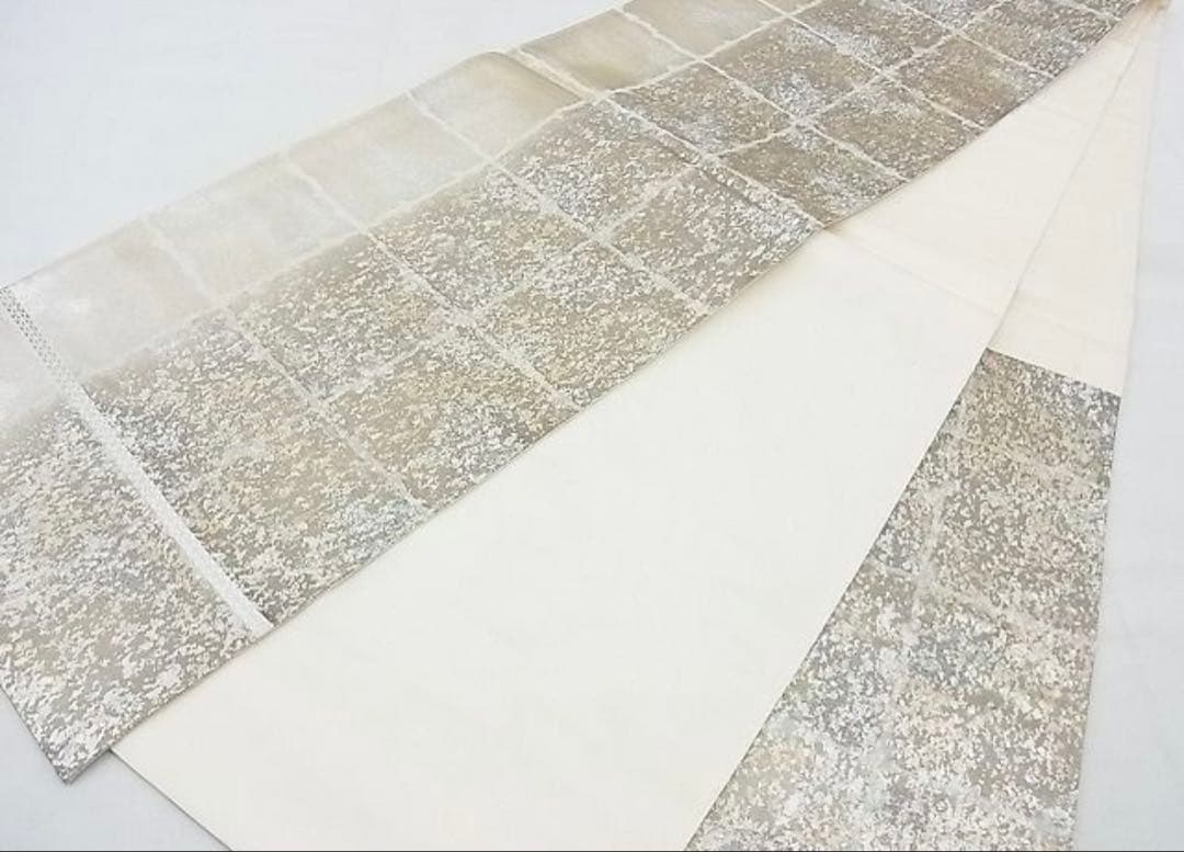 振袖 フルセット6点サイズM〜Ｌ駒刺繍　松竹梅立波花文　金彩　正絹