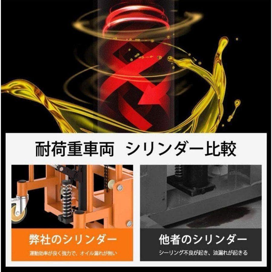 【購入前配送先確認】ハンドフォークリフト400kg 195×108×60 602