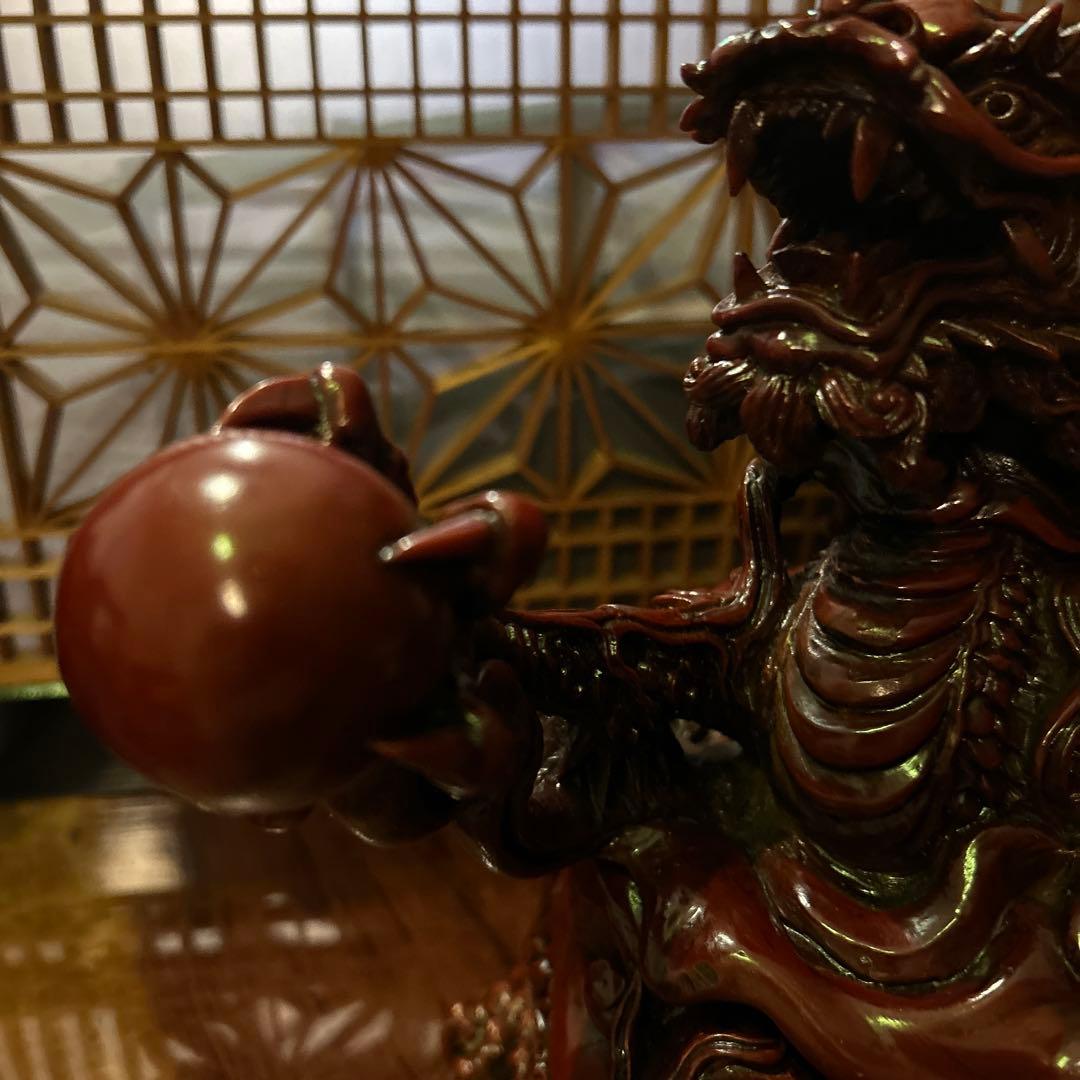 龍の香炉　五本爪　縁起物 龍神　風水　珠掴龍五爪龍