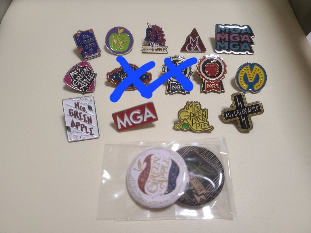 ミセスグリーンアップル ピンバッチ セット