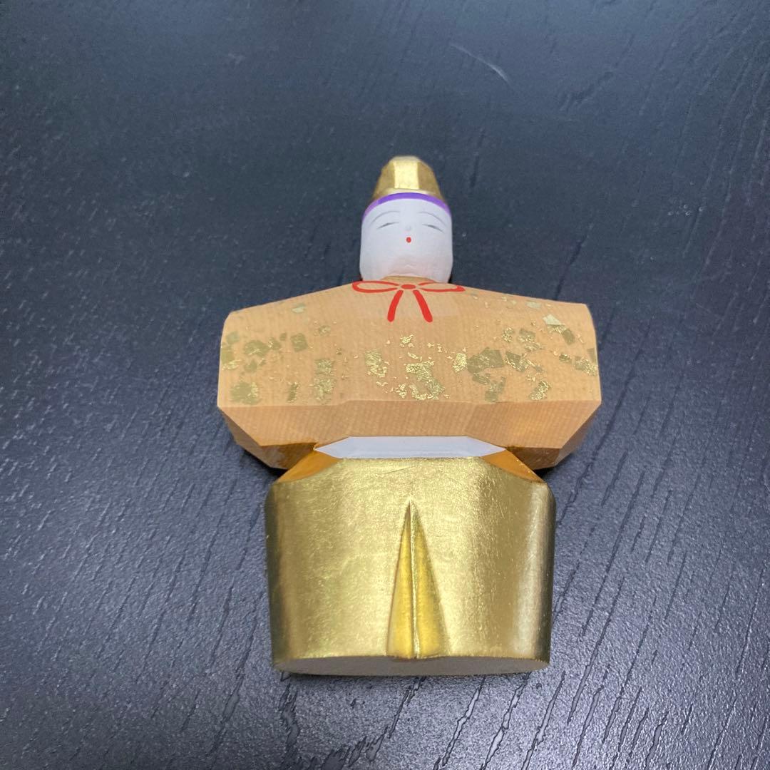 一刀彫 南雲 雛人形 ミニ雛人形 春 台座付き　ひな祭り 置物 インテリア