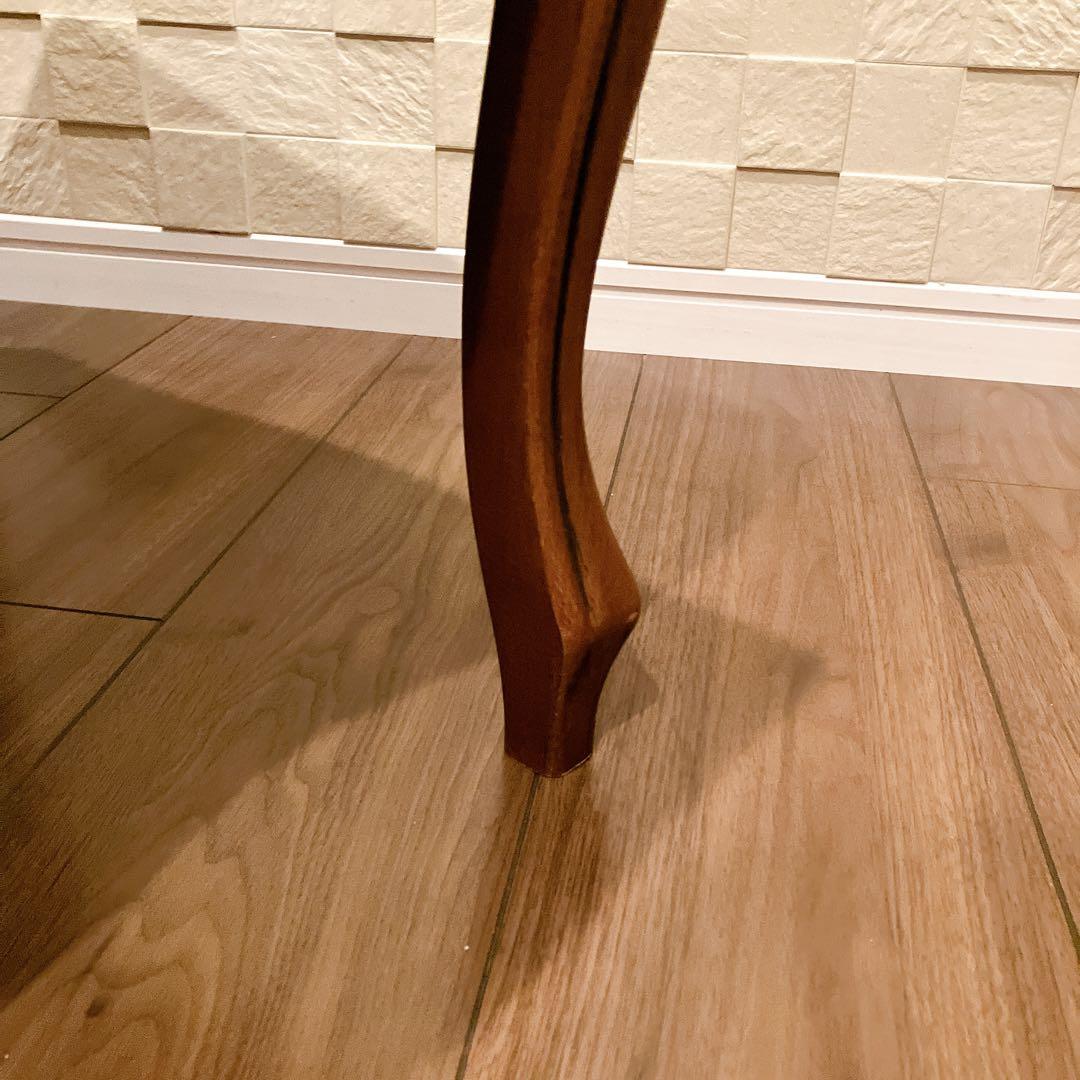 ヨーロピアン調 猫脚スツール ヴィンテージ クラシック 彫刻 木製 鋲打ち 椅子