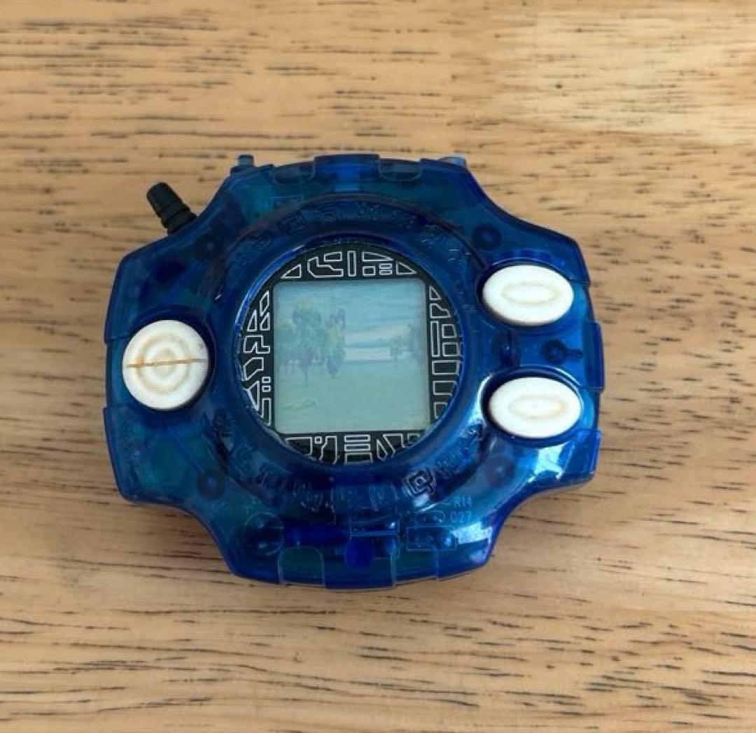 【動作確認済】初代　デジヴァイス 　 クリアブルー　デジモン　ガルルモンカラー