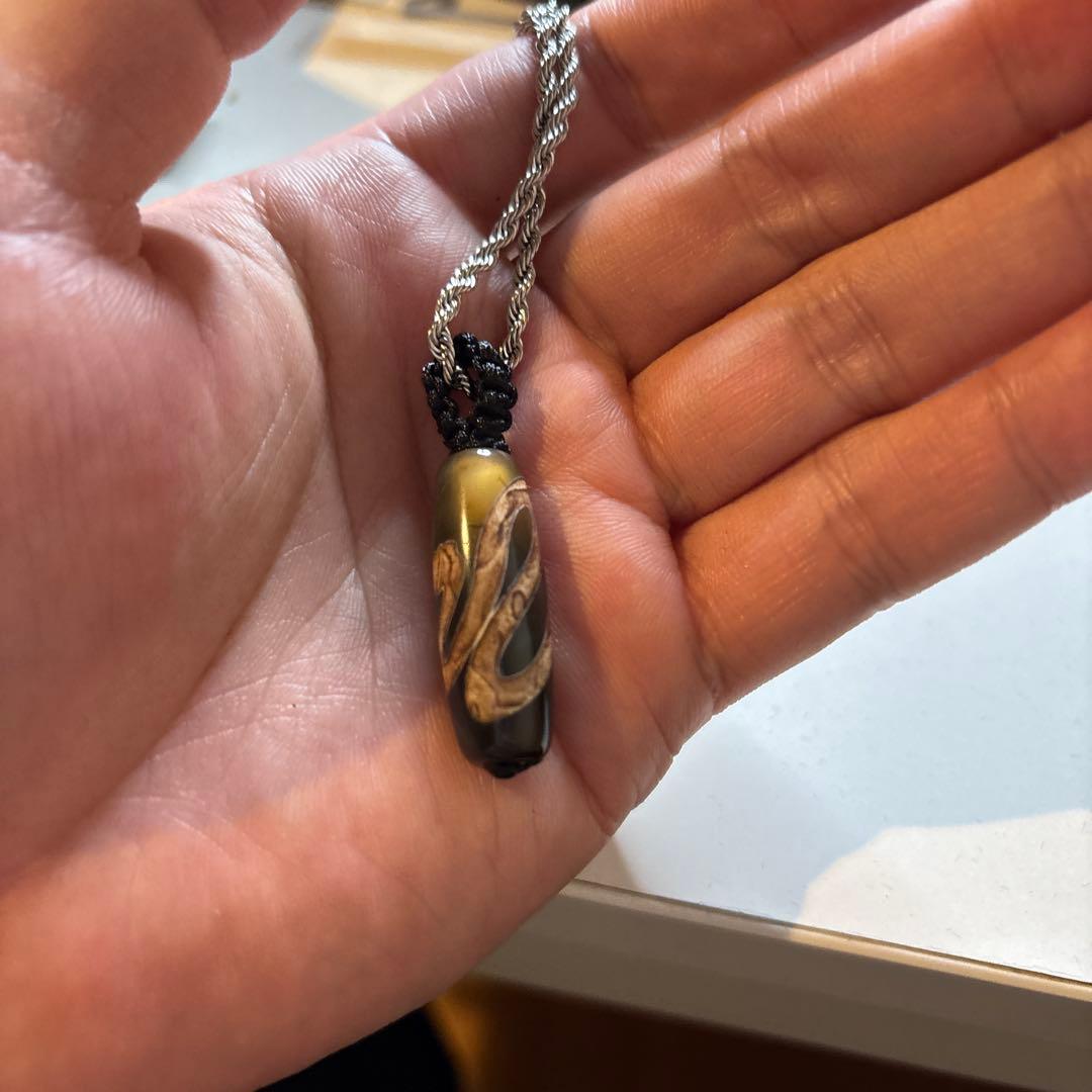 キキララさん専用　白蛇龍紋天珠たん！珍しい！