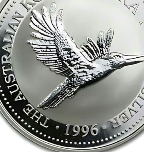 は*ん様 ☆1996年▪オーストラリア クッカバラカワセミ BU٠銀貨 10オン