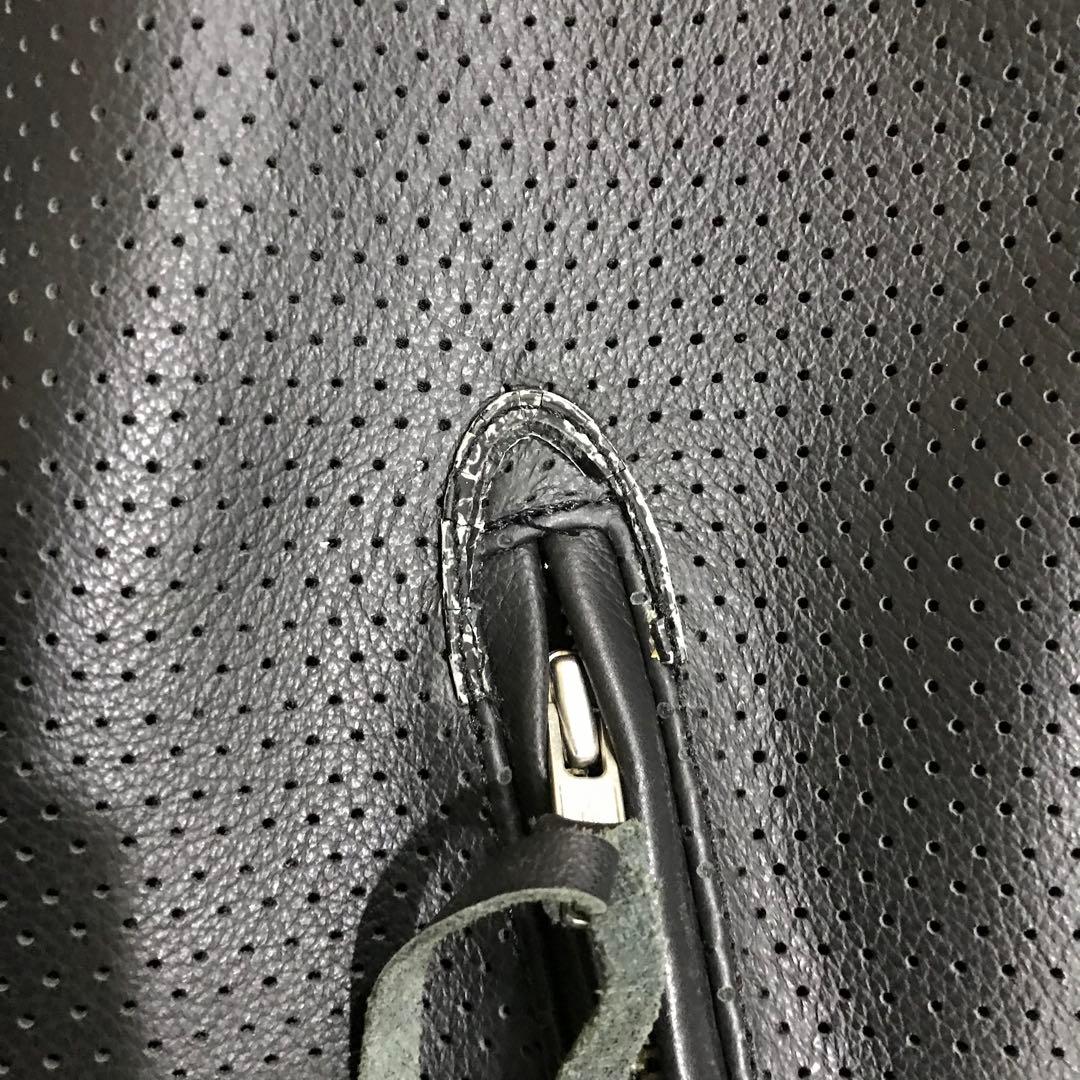 ＢＡＴＥＳ パンチングレザージャケット プロテクター ライダース 黒 ＸＬ