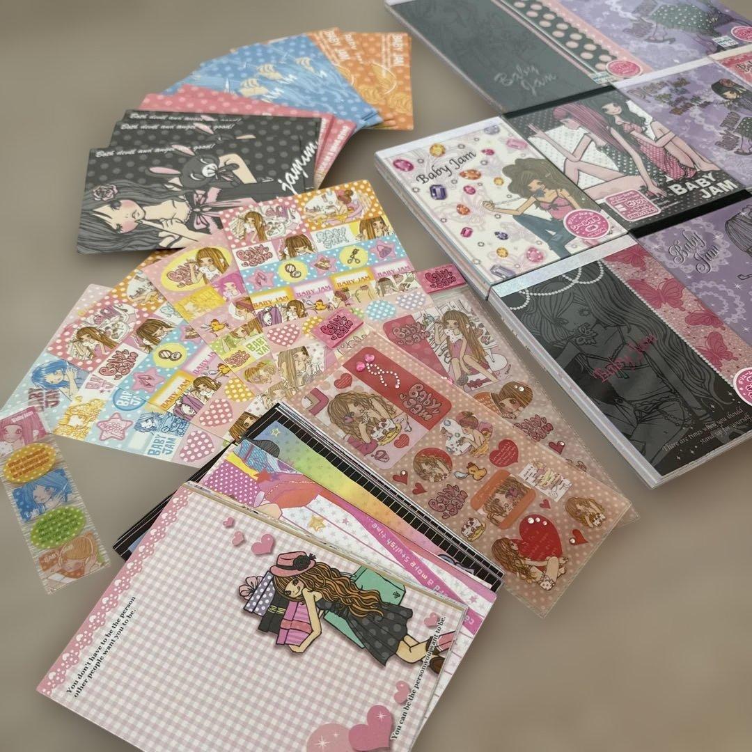 BABYJAM ボリューム メモ シール レターセット 平成レトロ