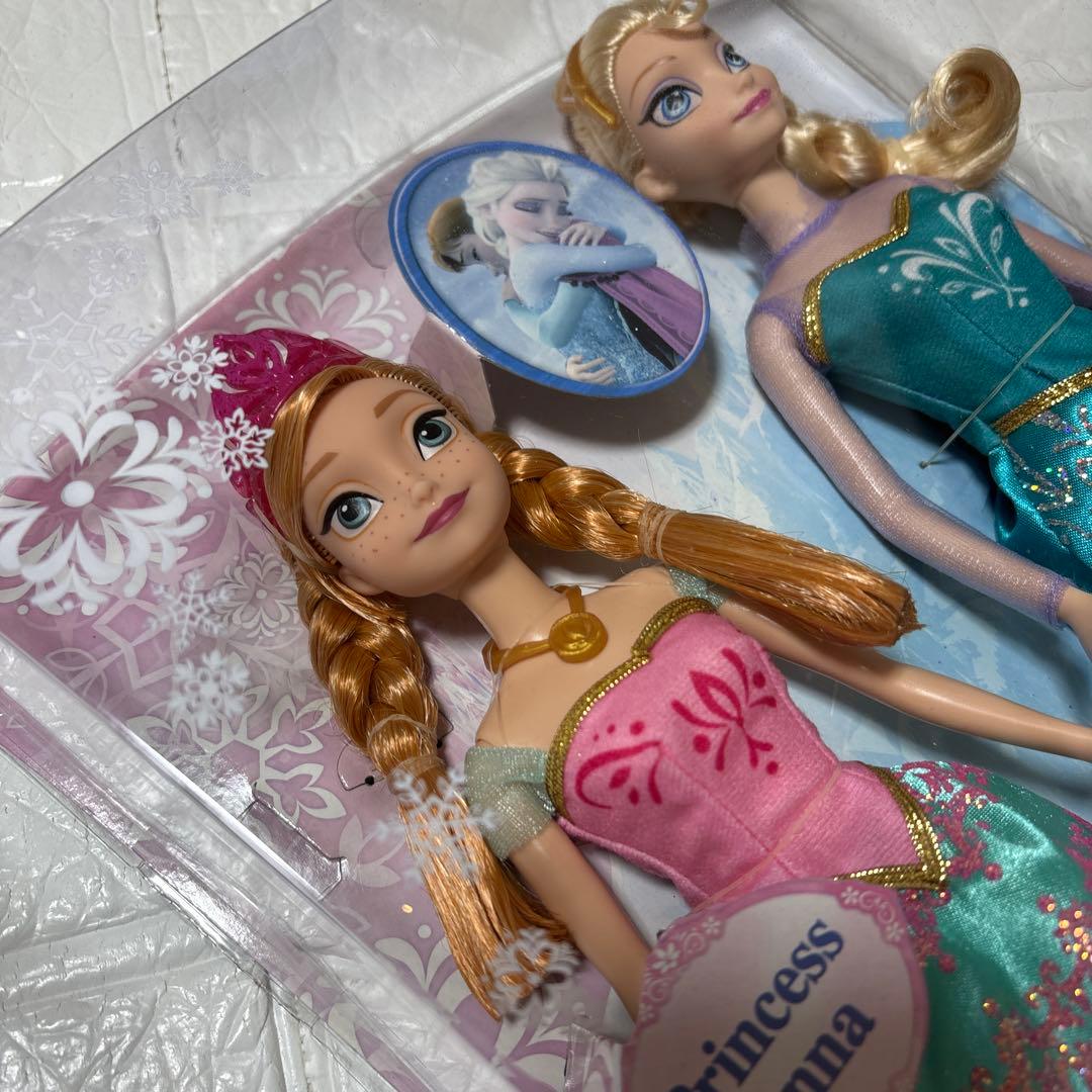 新品未使用　マテル　アナと雪の女王 アナ　エルサ 人形　ロイヤルシスターズ　即日