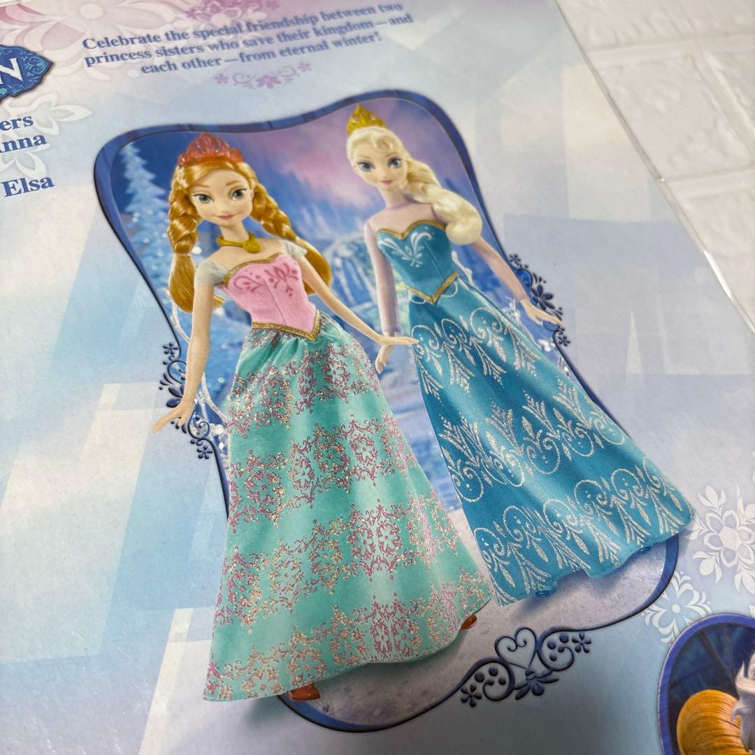 新品未使用　マテル　アナと雪の女王 アナ　エルサ 人形　ロイヤルシスターズ　即日