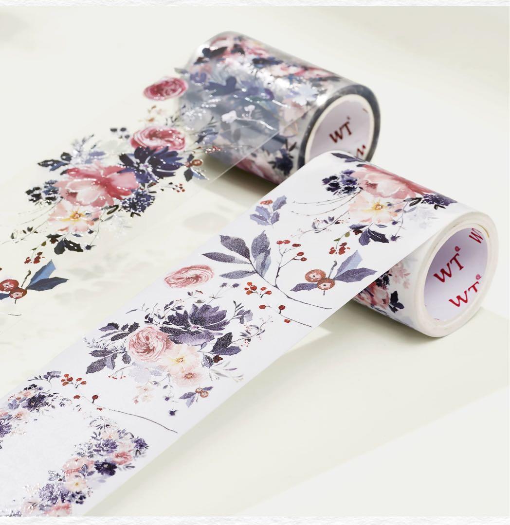 ⭐️SALE⭐️WT《雾色玫瑰》海外マスキングテープ　マステ