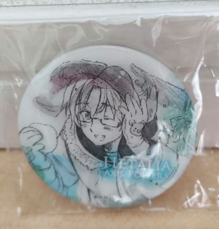 ヘタリア　アメリカ　カナダ　チェンジング缶バッジ