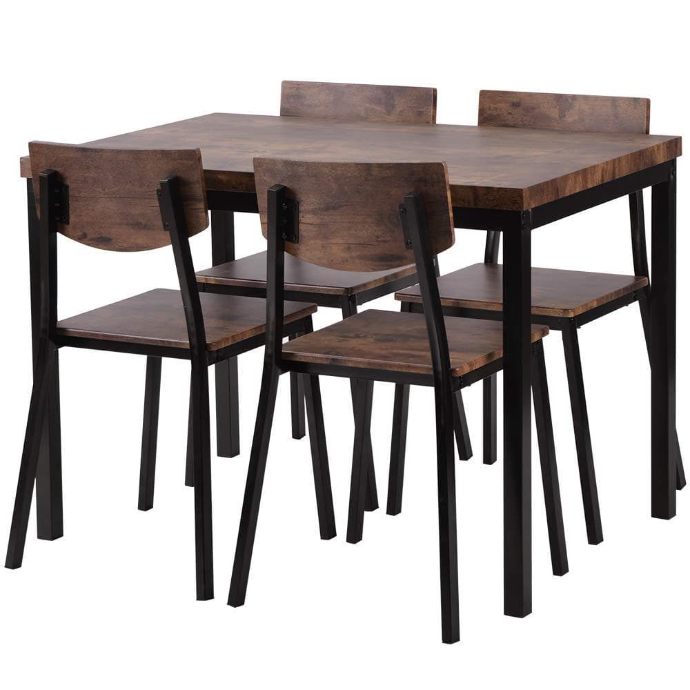 人気再入荷！4人掛けダイニングセット　オシャレ幅110cm 長方形　BROWN