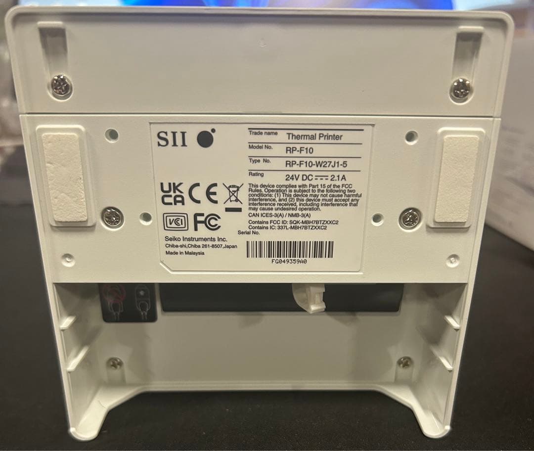 【美品】SII RP-F10-K27J1サーマルプリンター