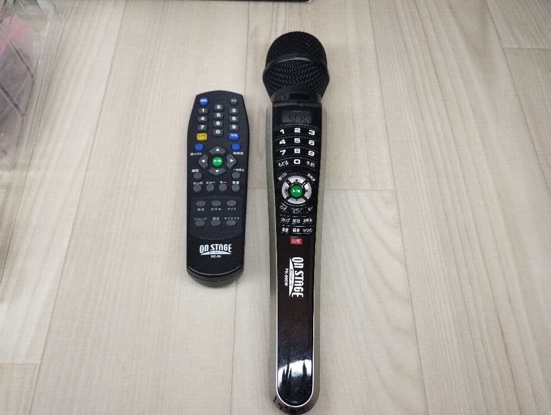 y　【動作確認済】お家カラオケ　オン・ステージ　ワイヤレスマイク