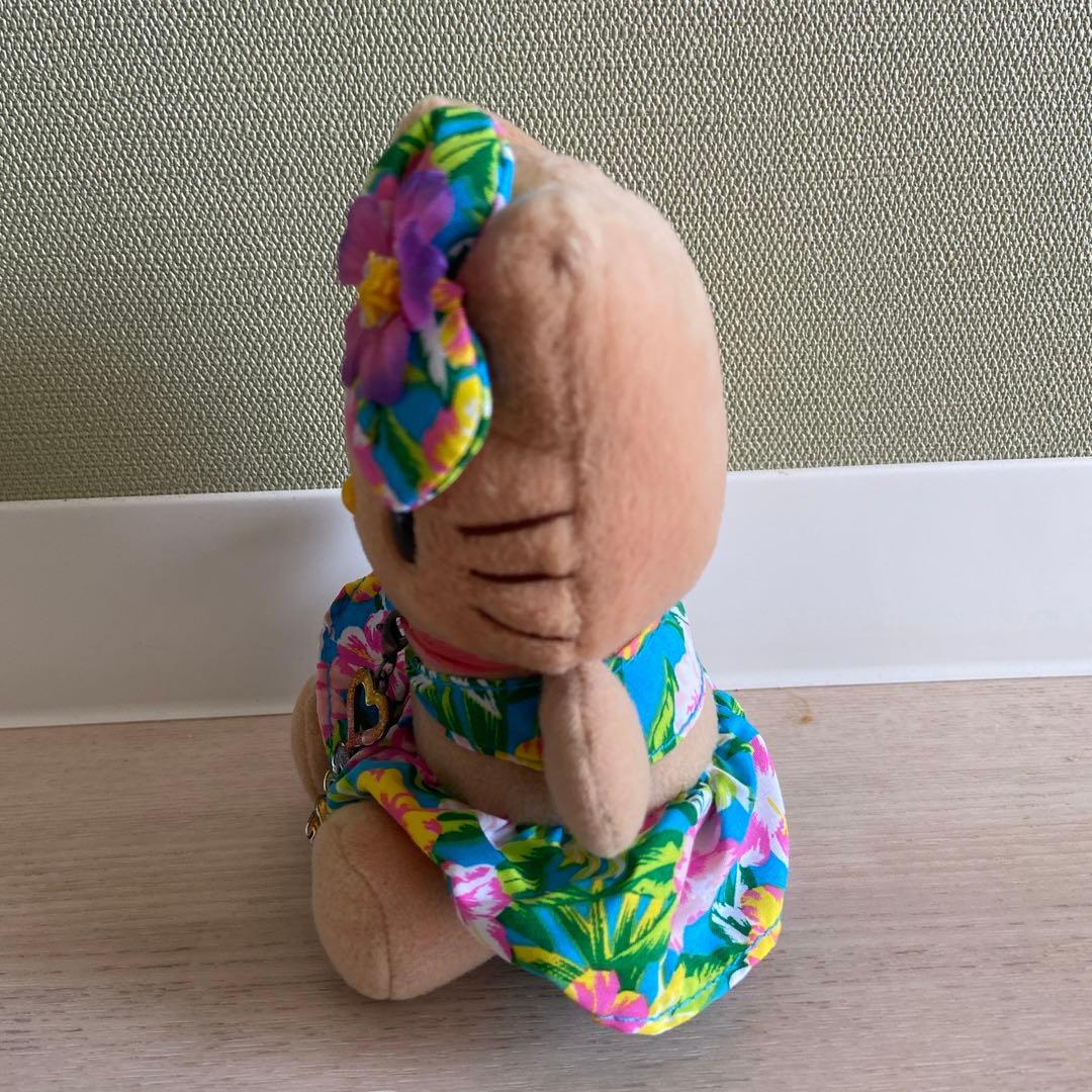 サンリオ　日焼けキティ ぬいぐるみ　非売品　レア　平成　ハイビスカス