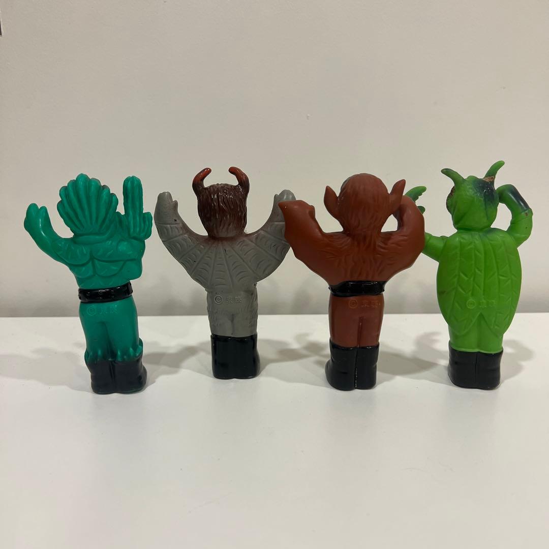 A*n様 ツクダ 当時物 仮面ライダー ソフビ 指人形 4体セット