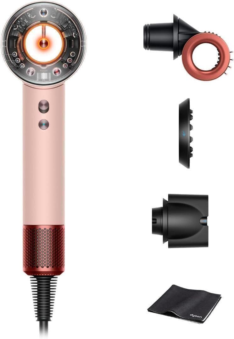 【新品未使用】ダイソン最新ドライヤー さくらチェリー限定色 速乾&艶髪