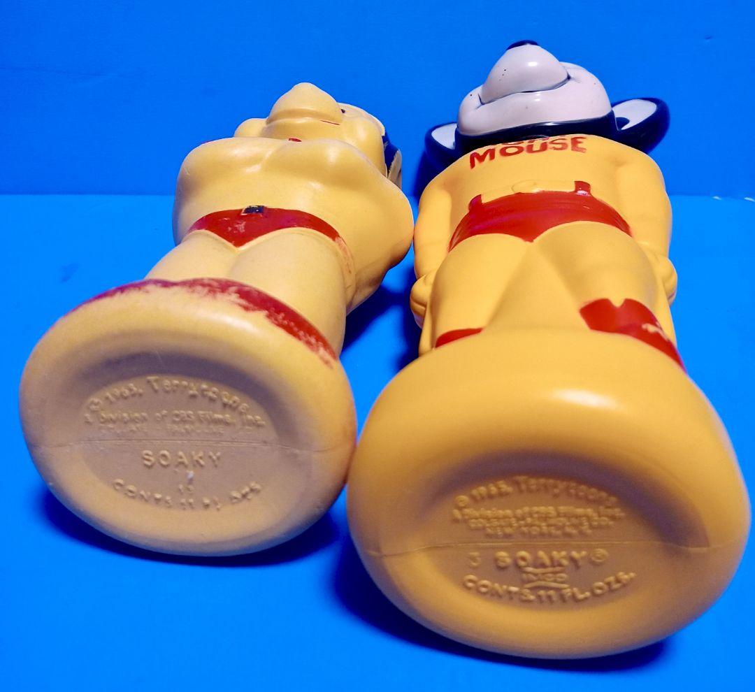 1960s 米国ビンテージsoaky ソーキー ソープボトル×２ マイティマウス