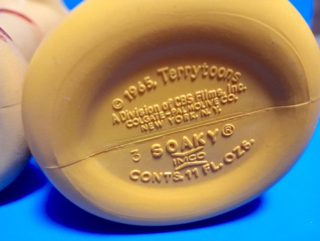 1960s 米国ビンテージsoaky ソーキー ソープボトル×２ マイティマウス