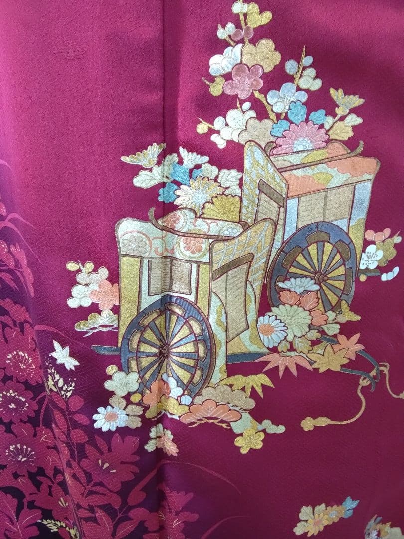 振袖フルセット、正絹鈴乃屋振袖、重ね衿帯揚げ帯締め、西陣袋帯、襦袢、ガード加工